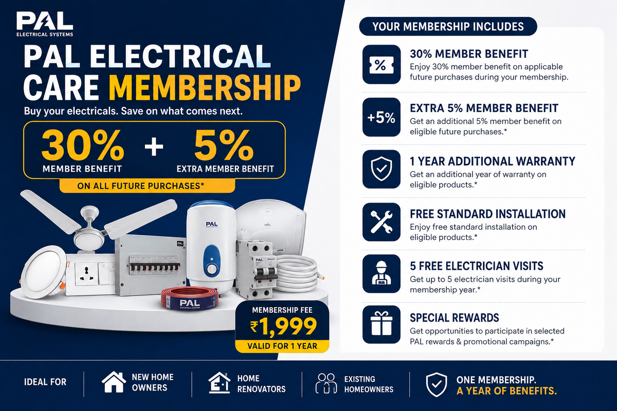 PAL Electrical Care Membership – 1 Year