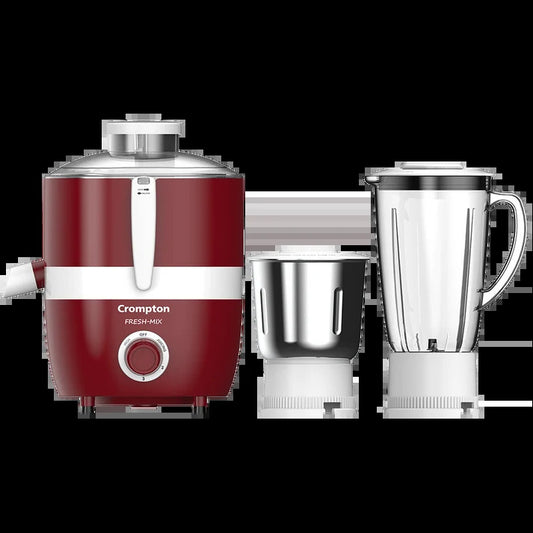 Crompton Freshmix Juicer Mixer Grinder- 500W, 3 Stainless Steel Jars