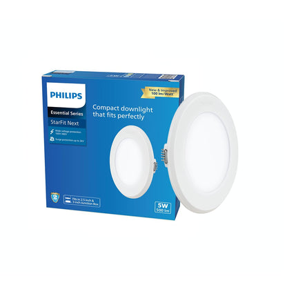 PHILIPS 5W LED Downlighter | Starfitnext Concealed JB LED Ceiling Light | Cutout Size : 3 Inch, Colour : Cool Day Light